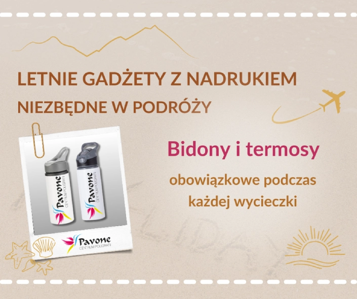 Letnie gadżety bidony