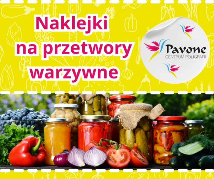 naklejki na przetwory warzywne