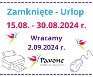 urlop sierpień